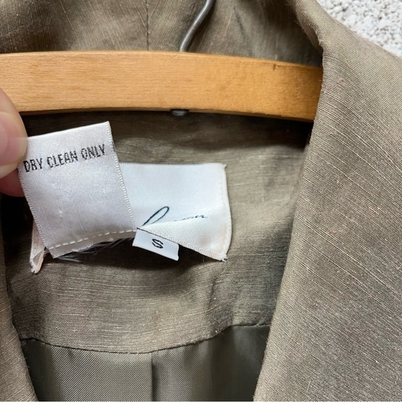 Vintage Anne Carson Linen/Silk Blend Double Breasted Blazer - Picture 5 of 9